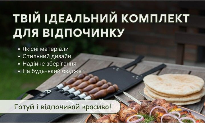 Наборы шампуров для отдыха на природе